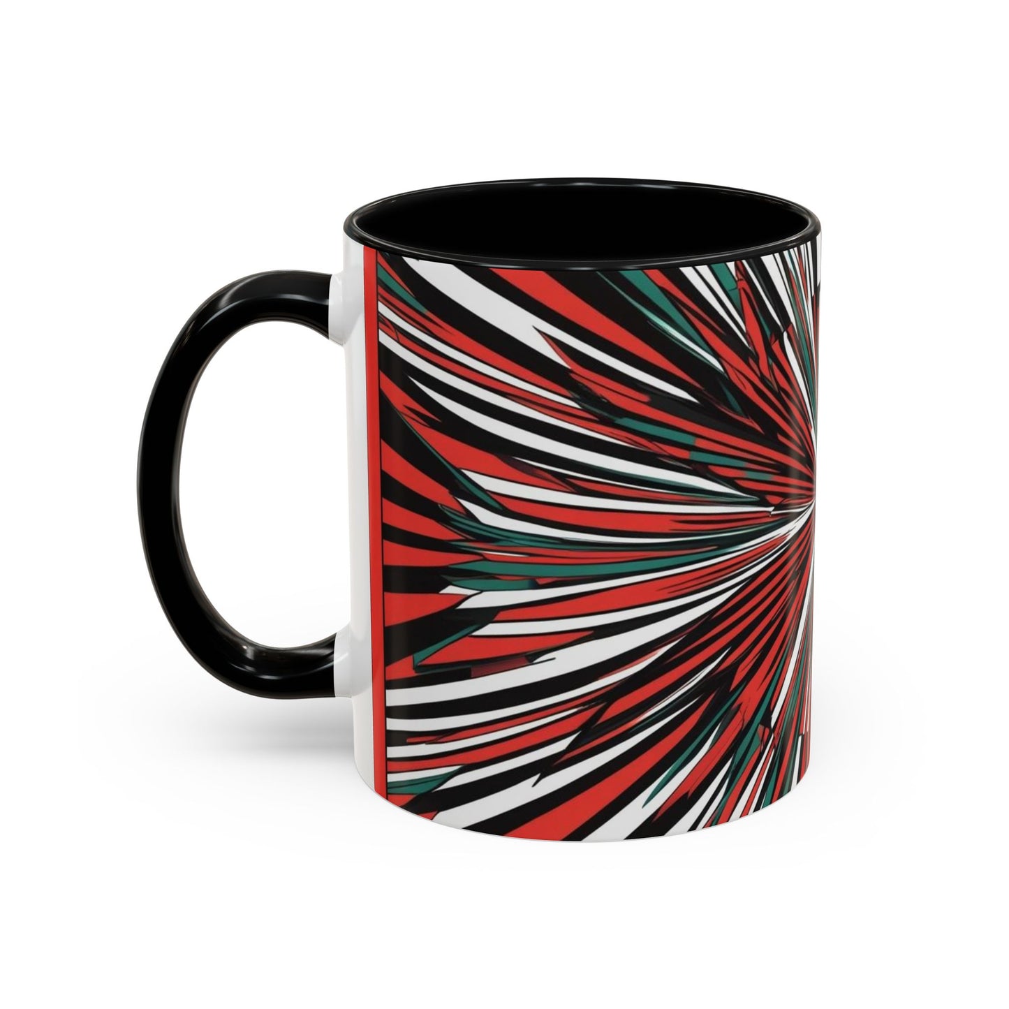 Optical Illusion Accent Mug – Ceramic Coffee Cup