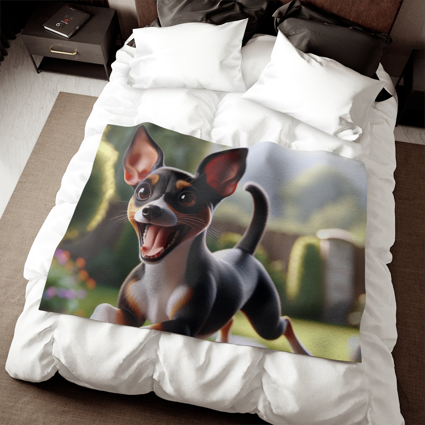 Couverture en sweat-shirt Rat Terrier