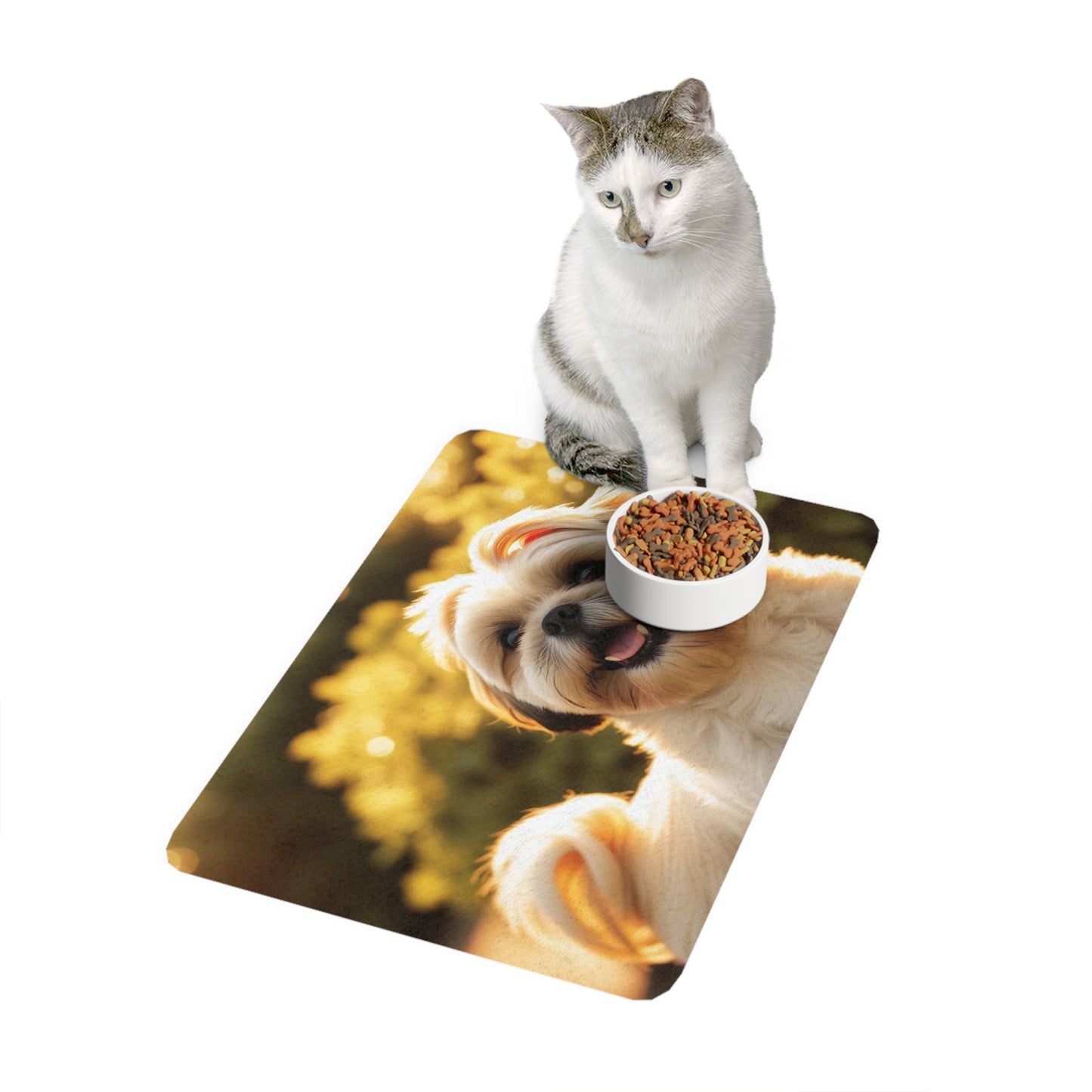 Pet Food Mat (12x18) - Shih Tzu