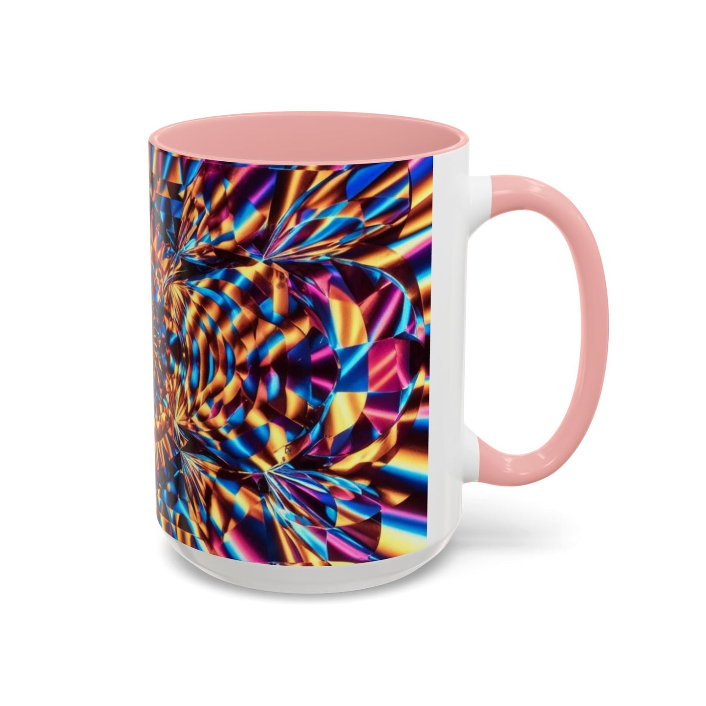Optical Illusion Accent Mug – Ceramic Coffee Cup