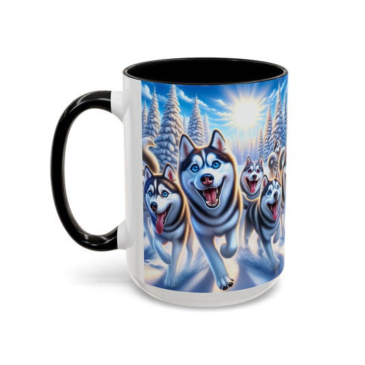 Siberian Husky Accent Coffee Mug - Perfect Gift for Dog Lovers