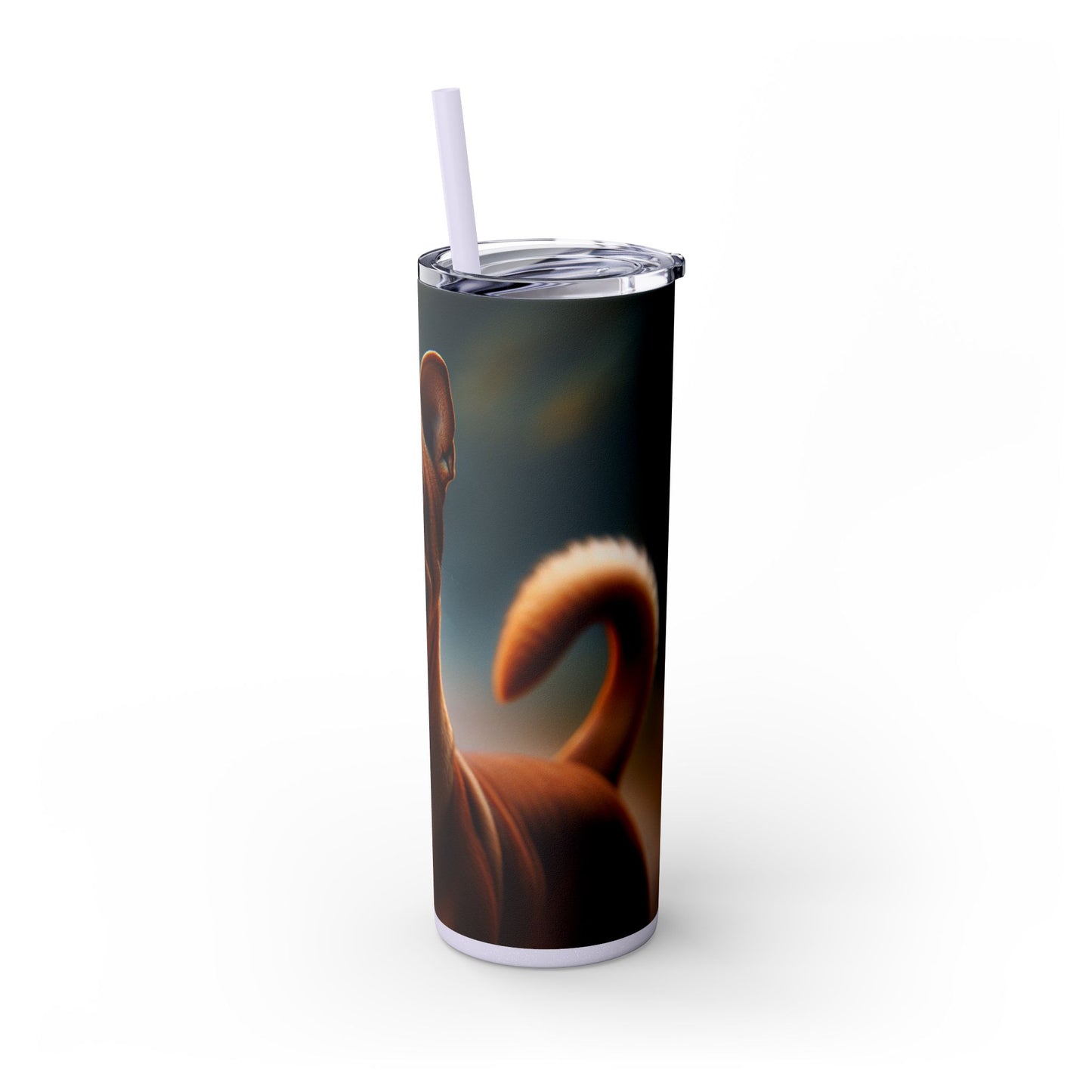 Gobelet isotherme de Chongqing (Chine) avec paille, 590 ml (20 oz).