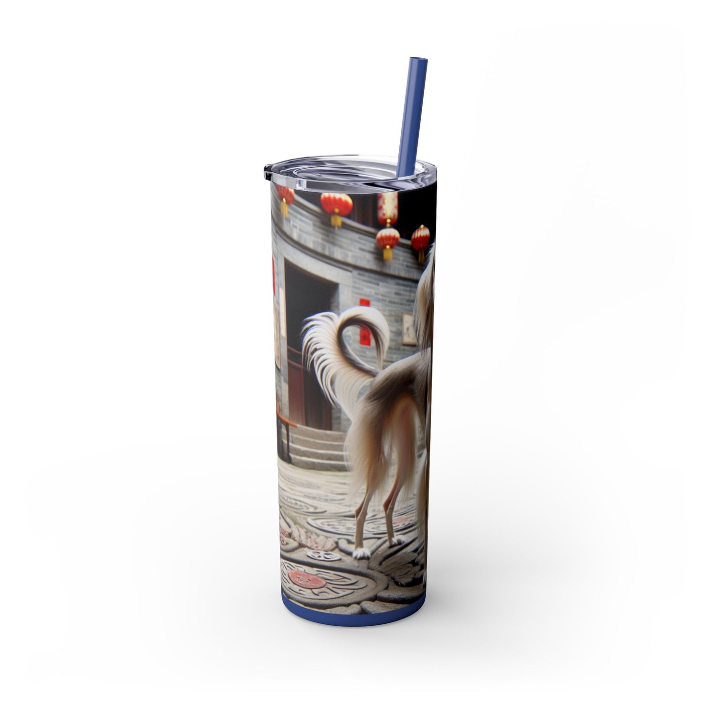 Gobelet Saluki chinois avec paille, 590 ml