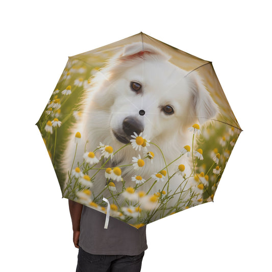 Russkaya Tsvetnaya Bolonka Semi-Automatic Foldable Umbrella