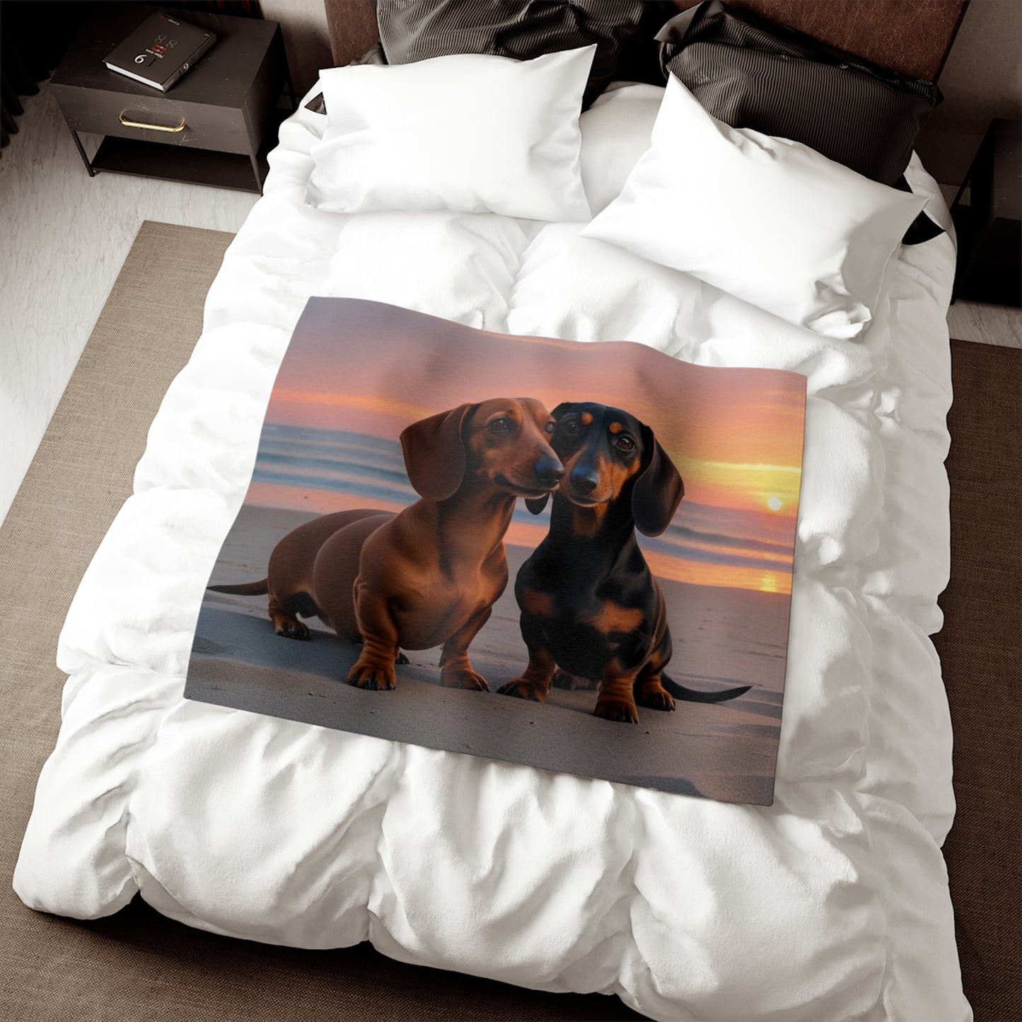 Dachshund Love Sweatshirt Blanket
