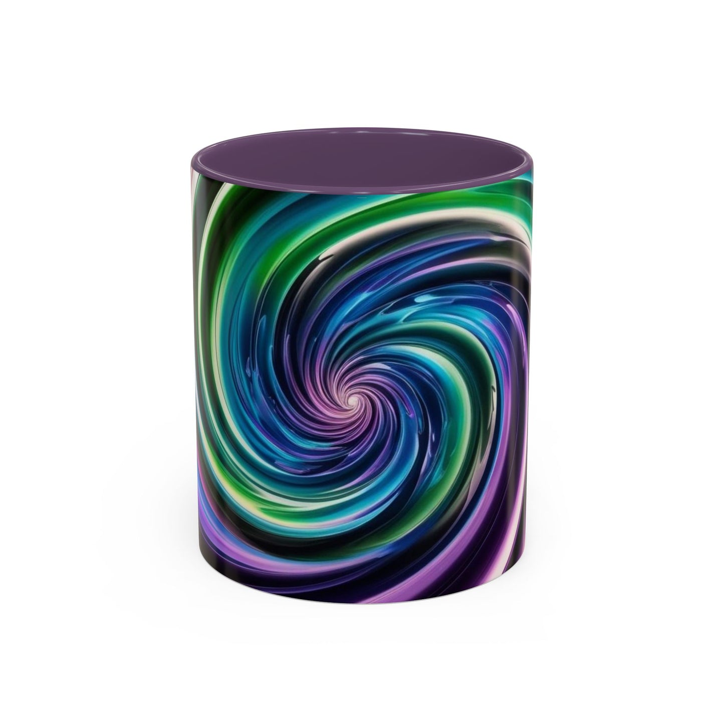 Optical Illusion Accent Mug – Ceramic Coffee Cup