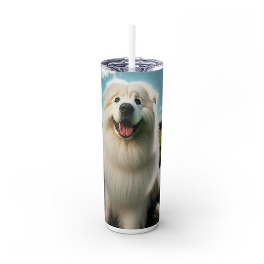 Maremma Sheepdog Tumbler with Straw, 20oz