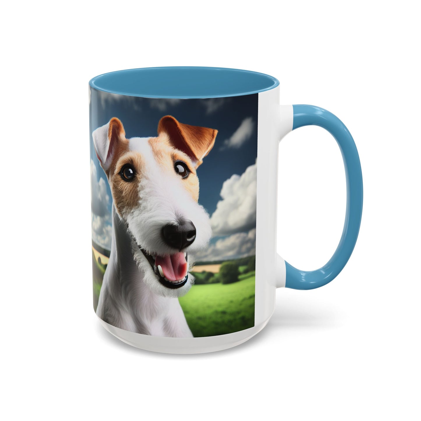 Taza de café con diseño de Fox Terrier de pelo liso: el regalo perfecto para los amantes de los perros.