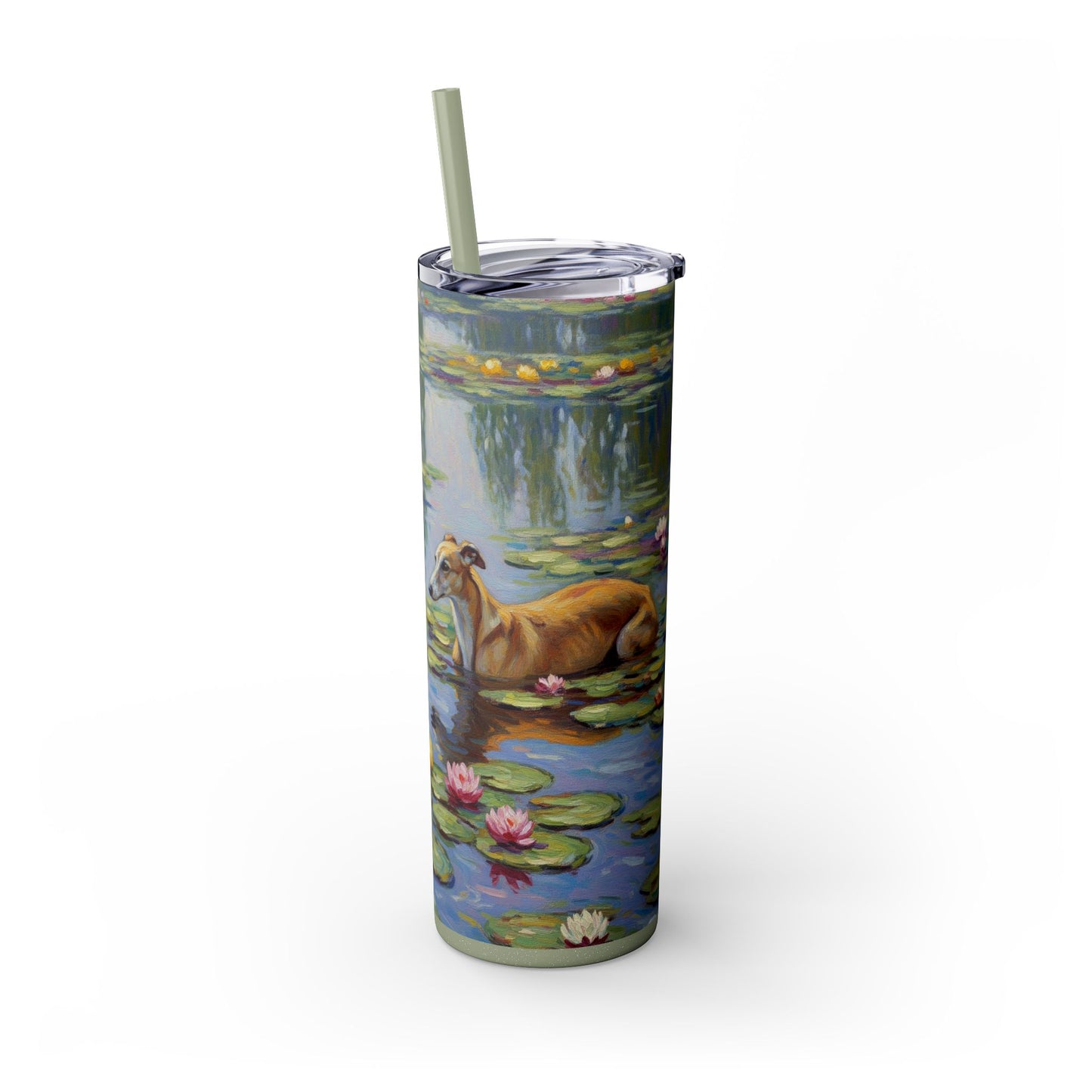 Vaso para galgos con pajita, 20 oz