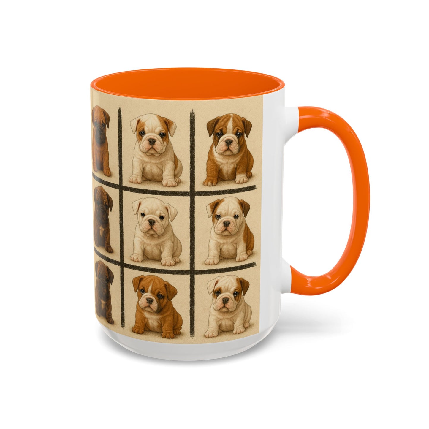 Bulldog puppies Accent Coffee Mug - Perfect Gift for Dog Lovers