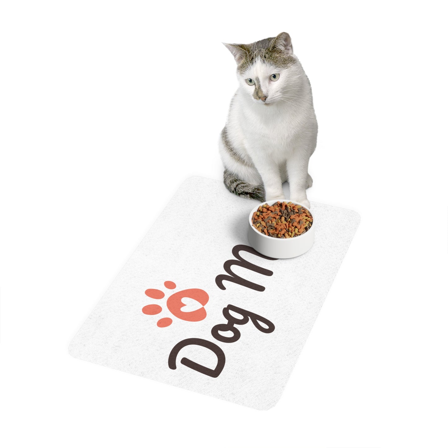 Pet Food Mat (12x18) - Dog Mom