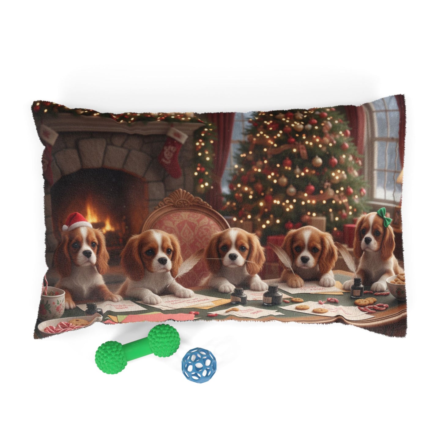 Cavalier King Charles Spaniels Letters to Santa Pet Bed
