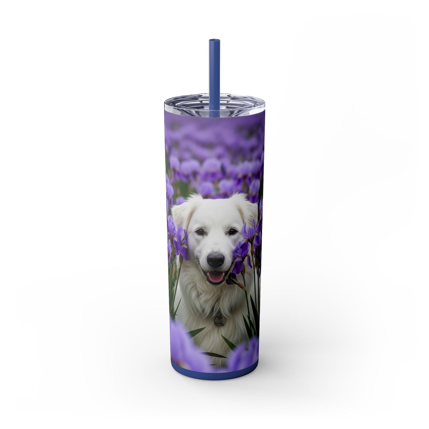 Skinny Tumbler with Straw – 20 oz Stainless Steel Cup