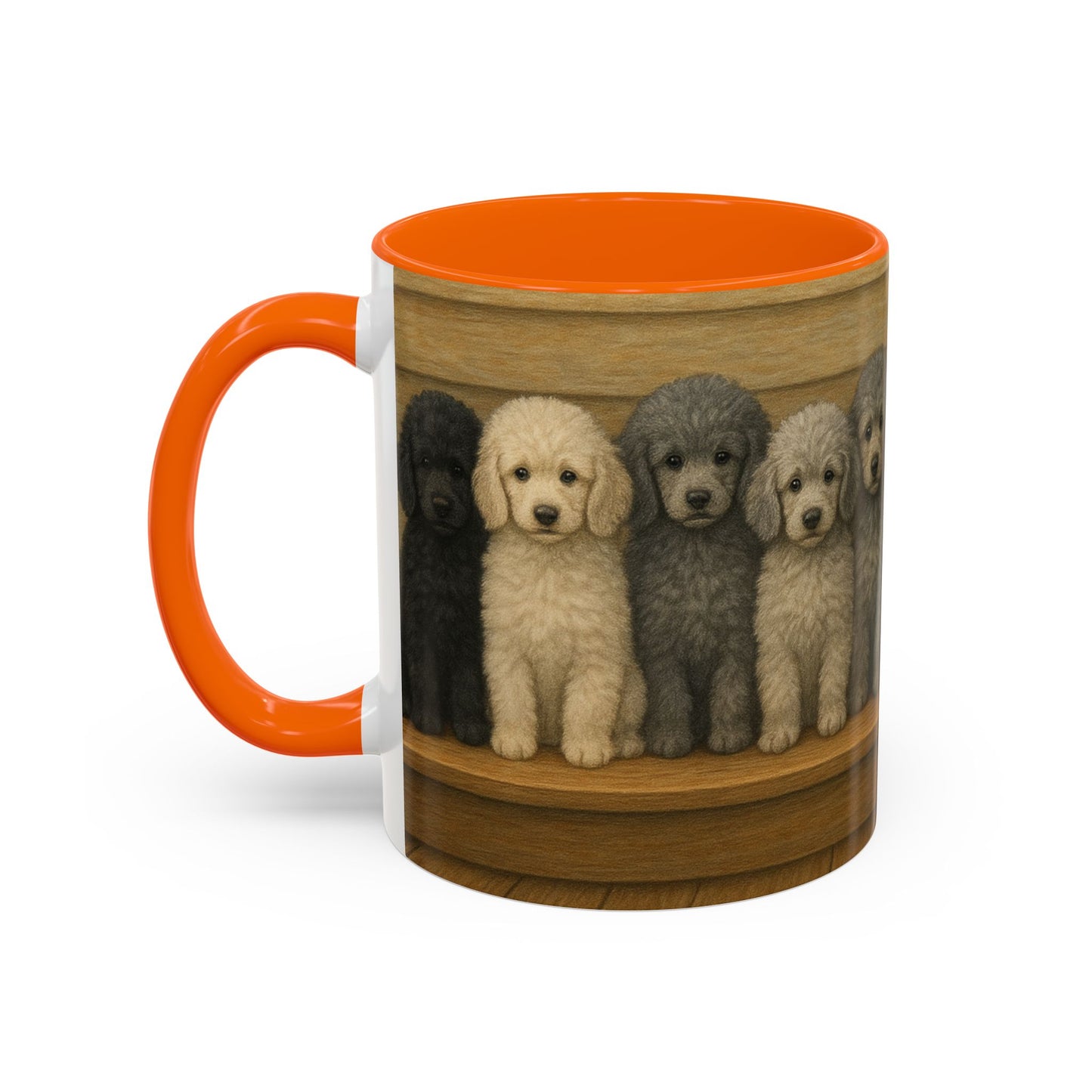 Mug à café décoratif avec motif chiots caniches - Cadeau idéal pour les amoureux des chiens