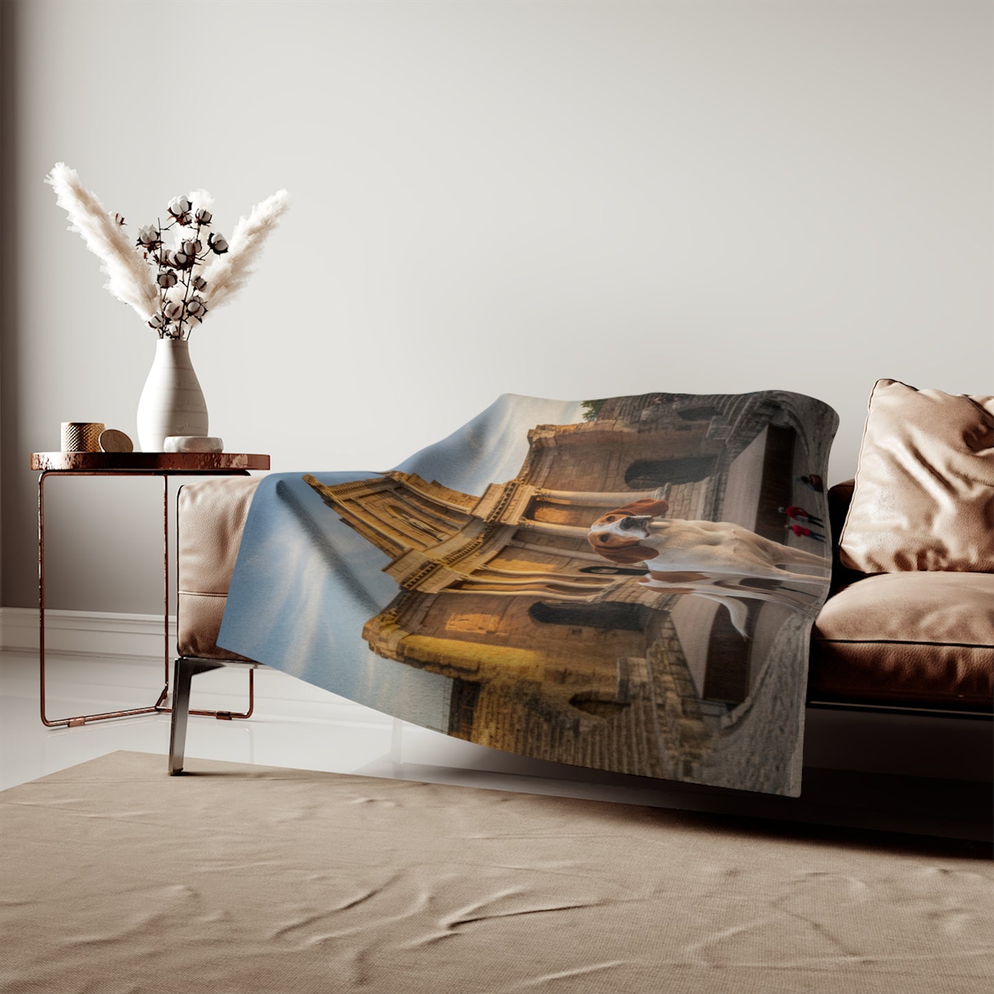Chien Français Blanc Blanket