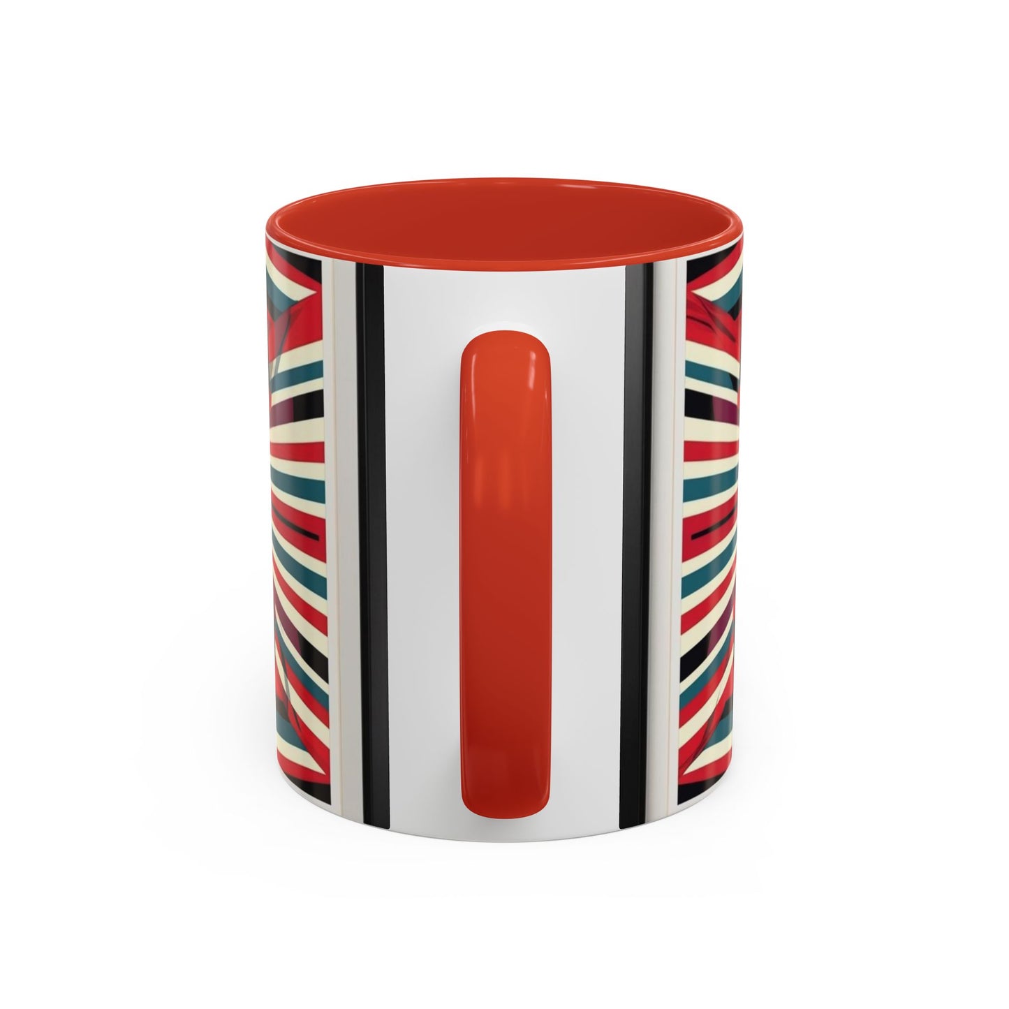 Optical Illusion Accent Mug – Ceramic Coffee Cup