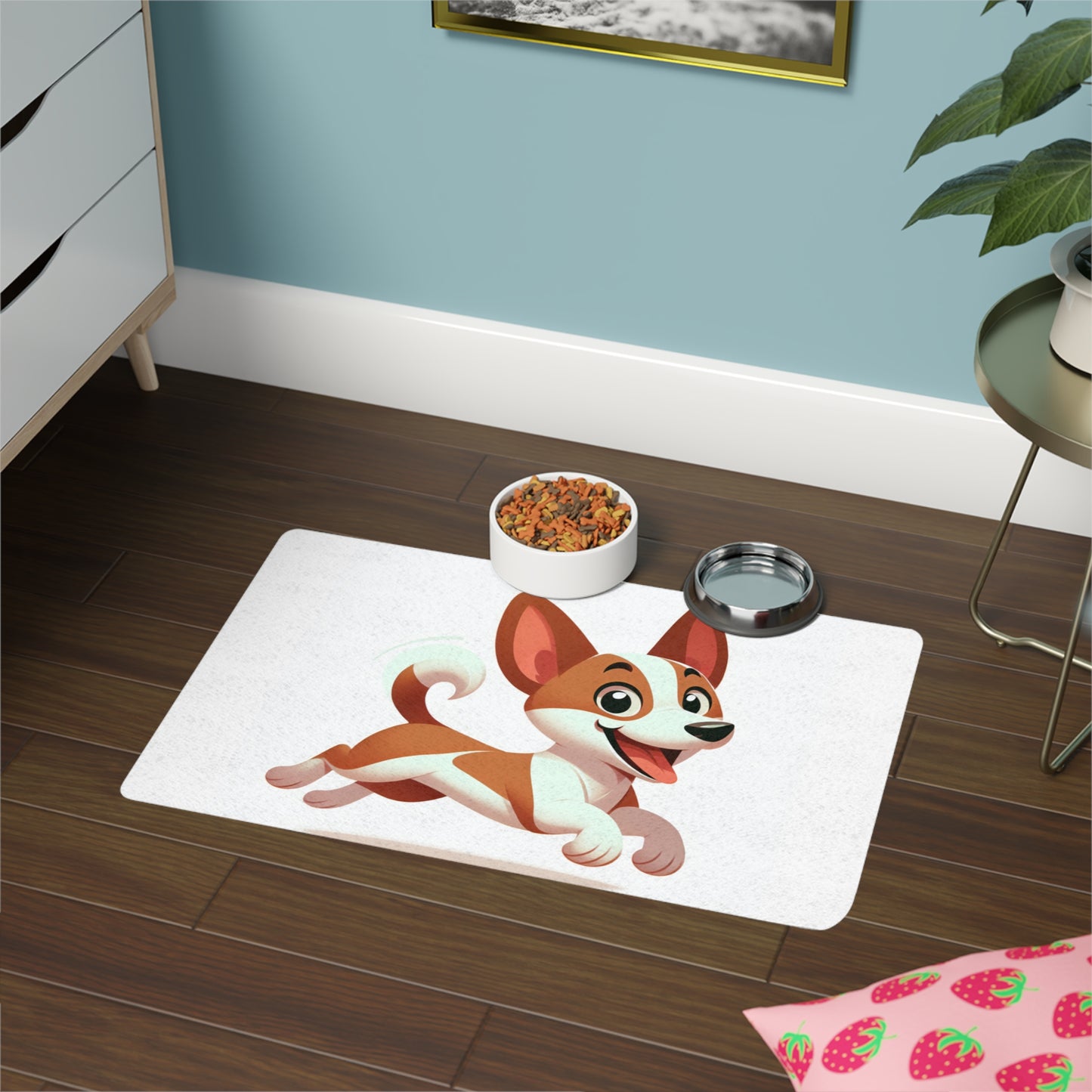 Pet Food Mat (12x18) - Basenji