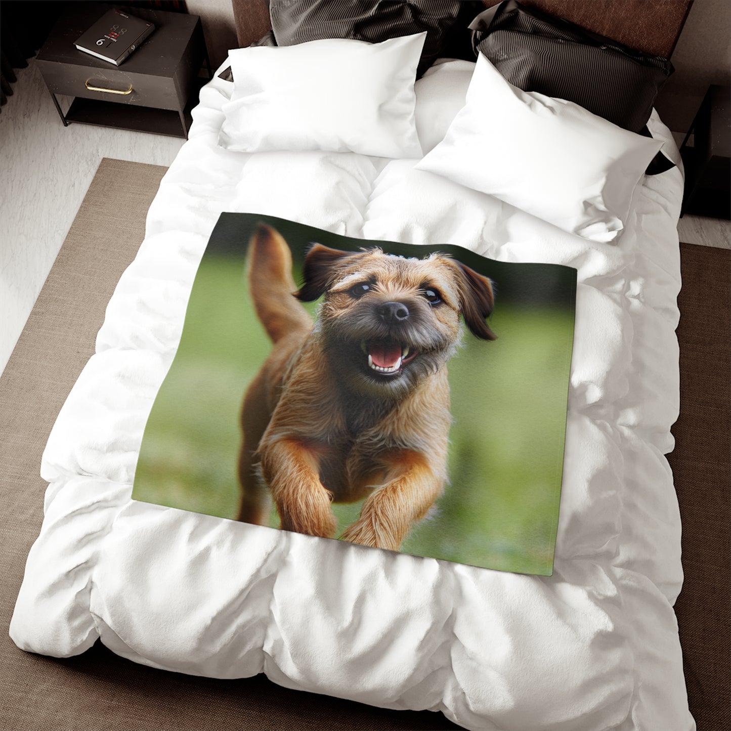 Border Terrier Sweatshirt Blanket