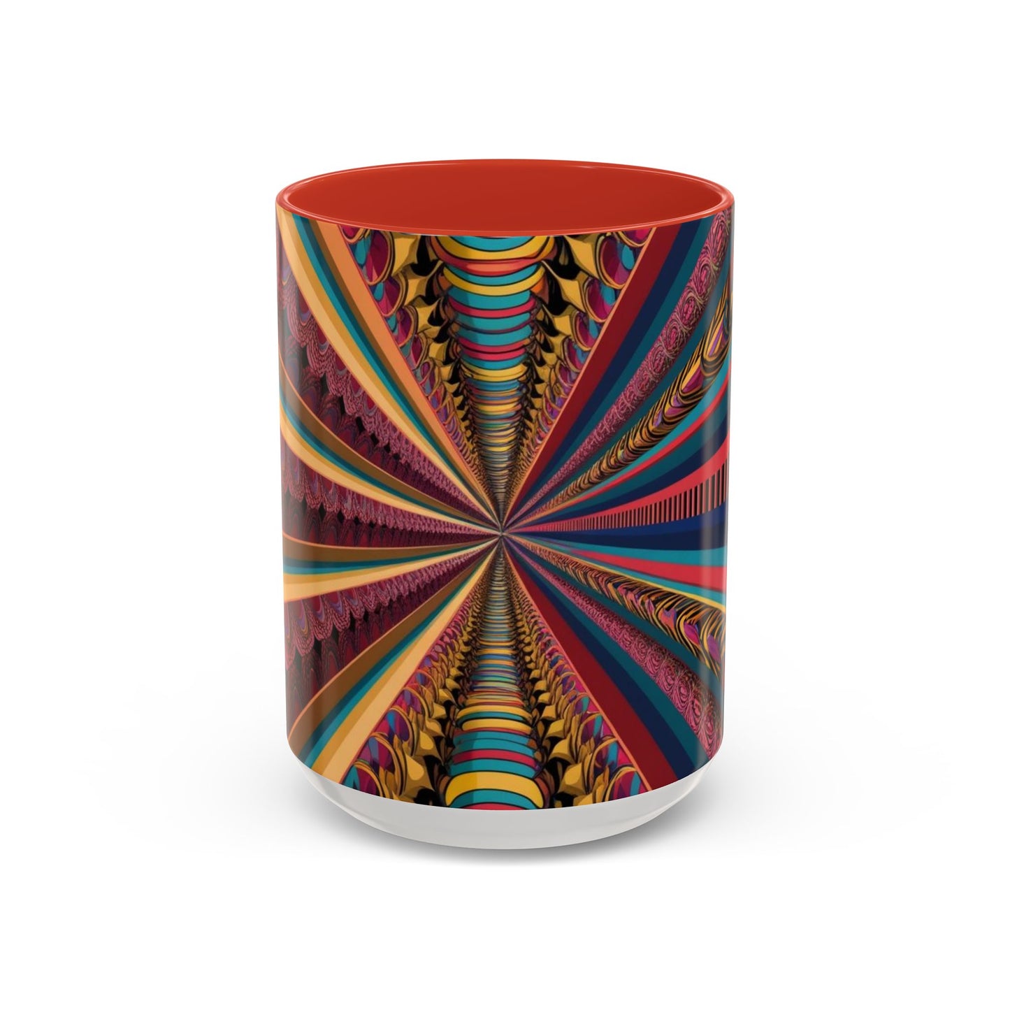 Optical Illusion Accent Mug – Ceramic Coffee Cup