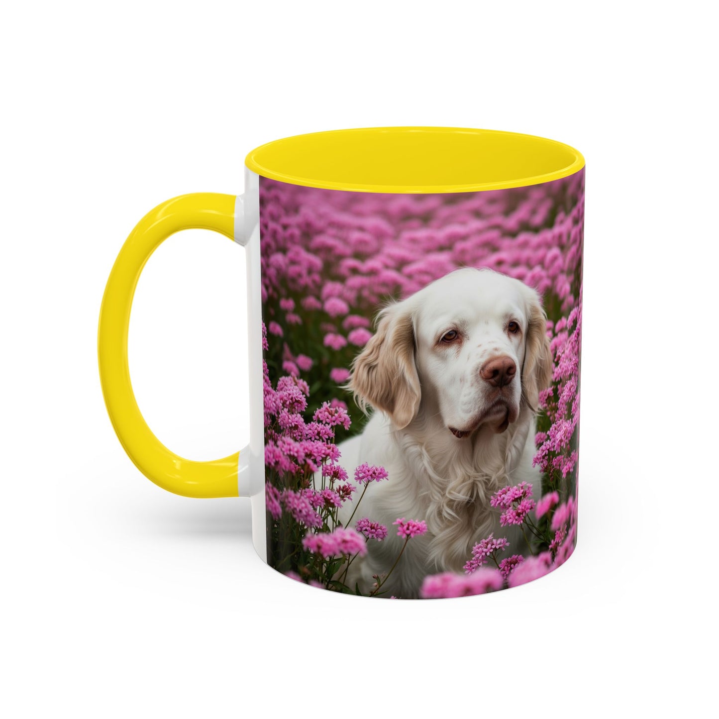 Clumber Spaniel Accent Coffee Mug - Perfect Gift for Dog Lovers