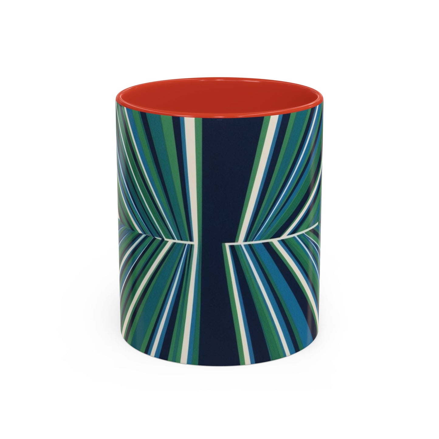 Optical Illusion Accent Mug – Ceramic Coffee Cup