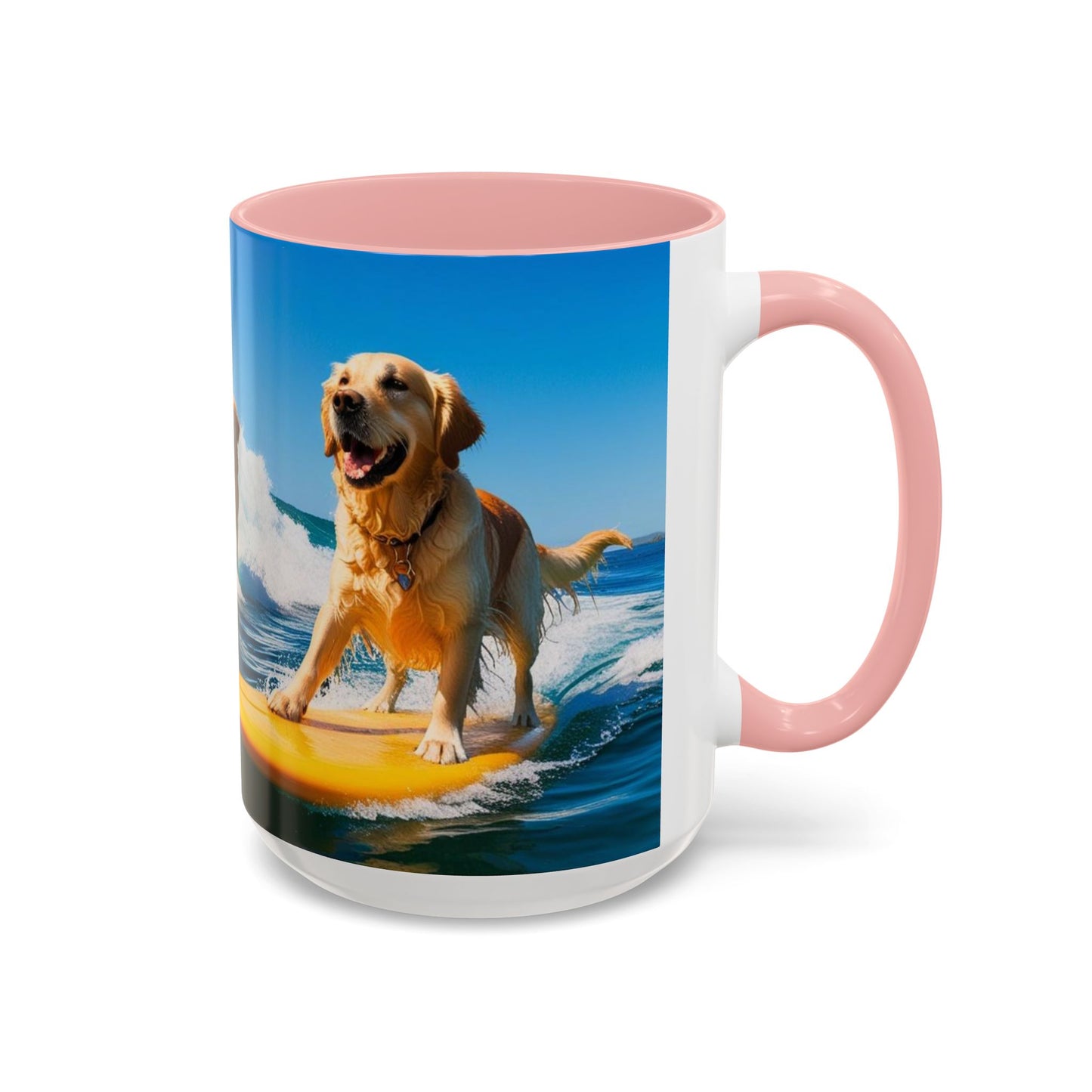 Mug à café Surf Dogs Accent - Cadeau idéal pour les amoureux des chiens