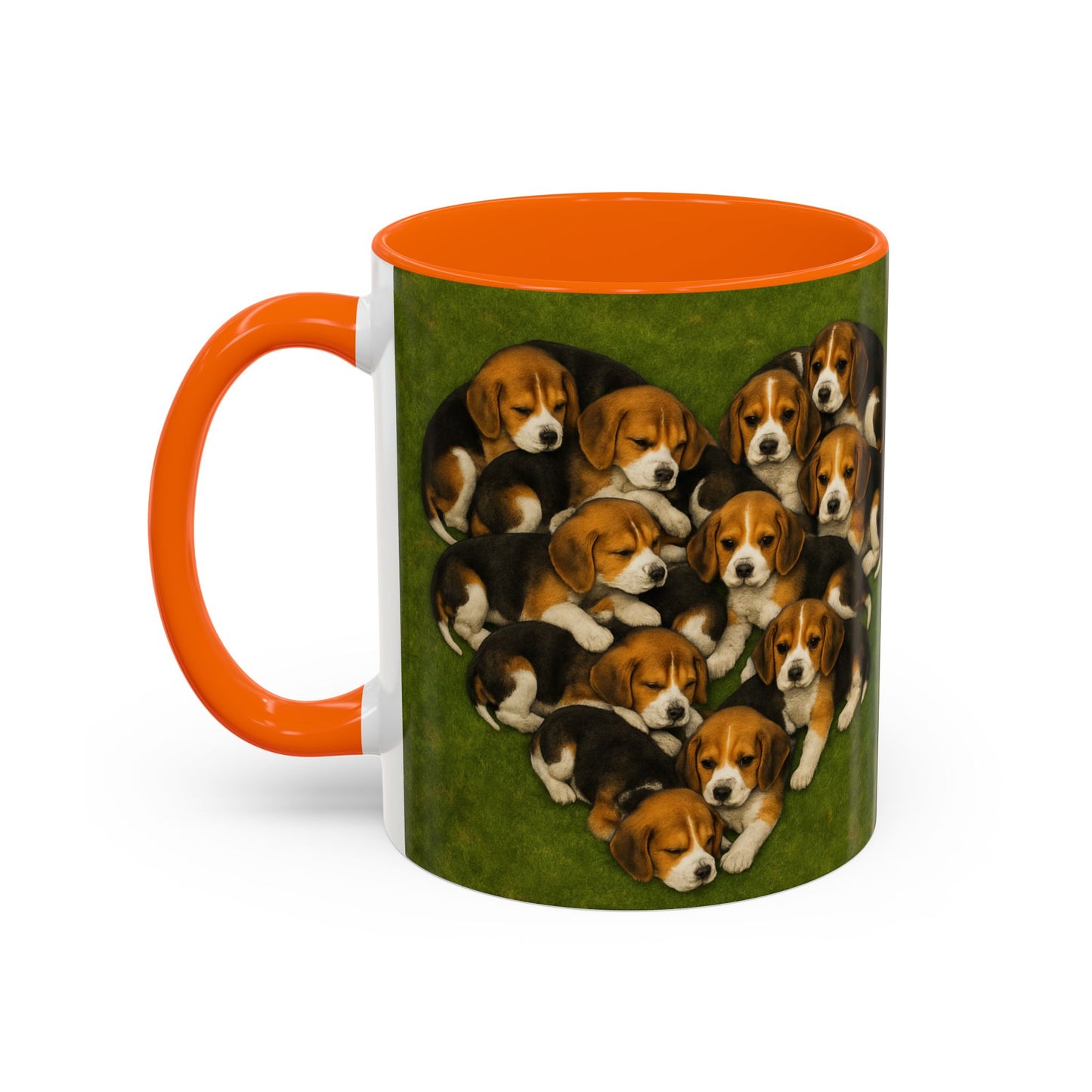 Beagle puppies Accent Coffee Mug - Perfect Gift for Dog Lovers