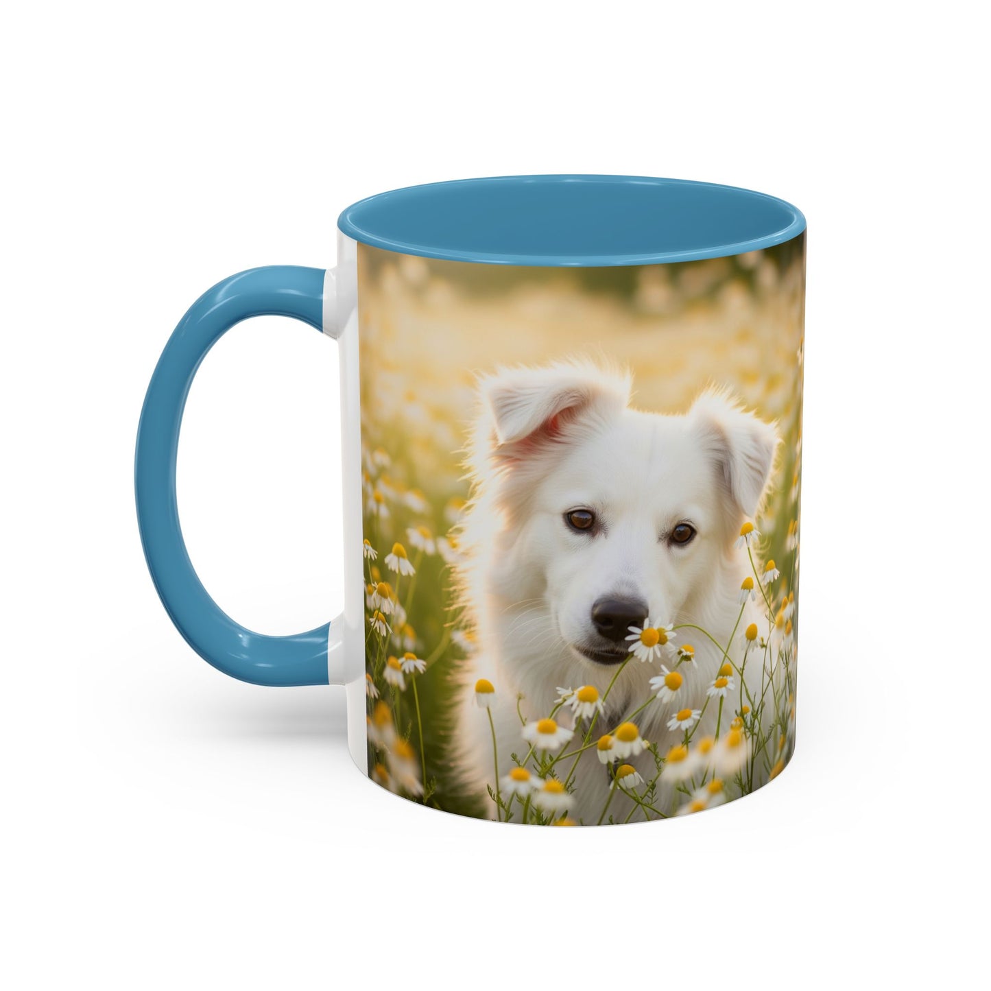 Russkaya Tsvetnaya Bolonka Accent Coffee Mug - Perfect Gift for Dog Lovers