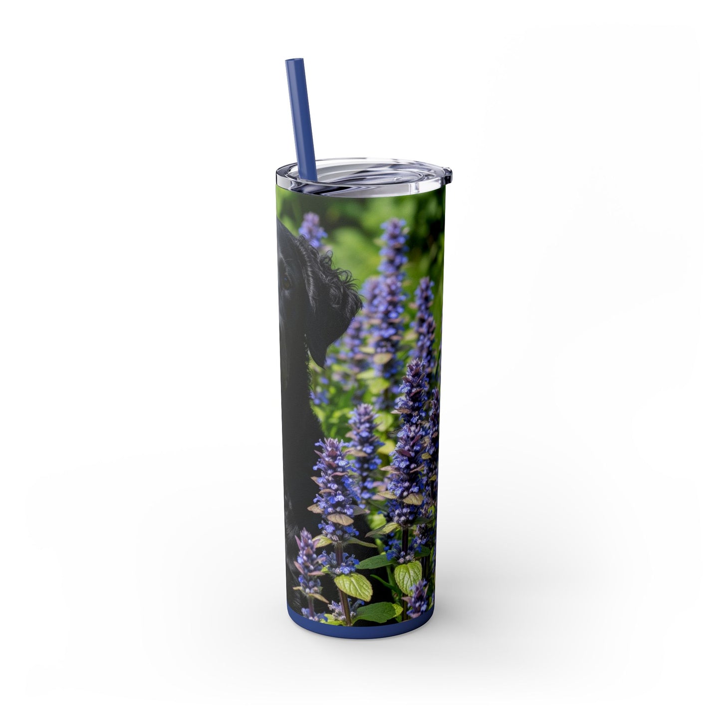 Gobelet isotherme à paille en forme de retriever à poil frisé, 590 ml