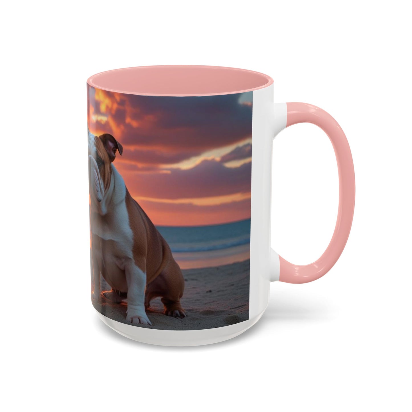 Bulldog Love Accent Coffee Mug - Perfect Gift for Dog Lovers