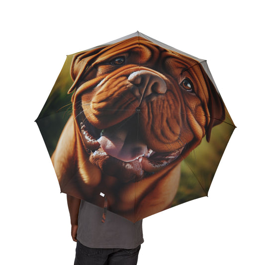 Dogue de Bordeaux Semi-Automatic Foldable Umbrella