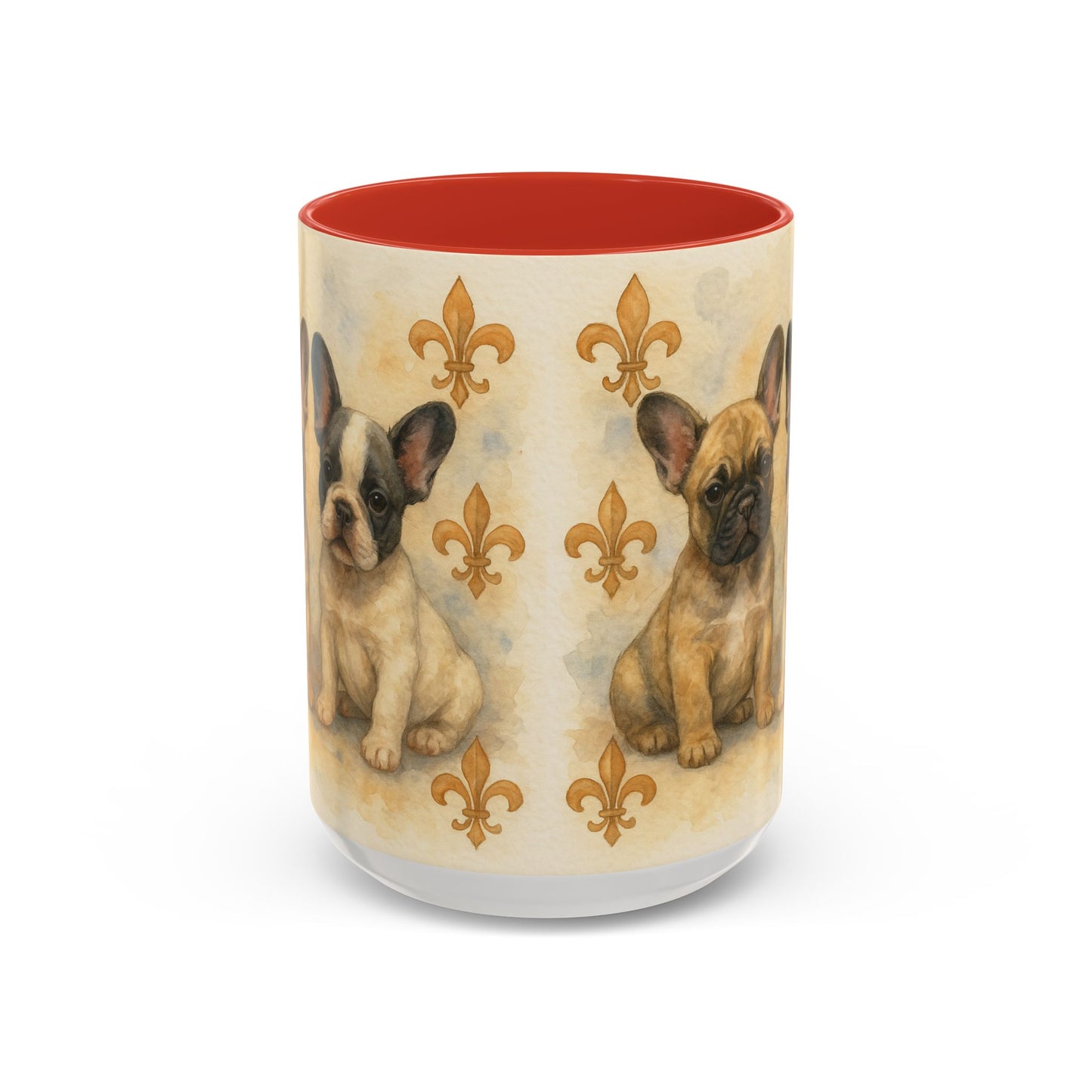French Bulldog puppies Accent Coffee Mug - Perfect Gift for Dog Lovers