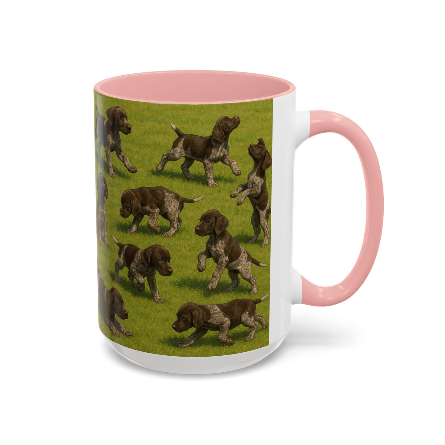 German Shorthaired Pointer puppies Accent Coffee Mug - Perfect Gift for Dog Lovers