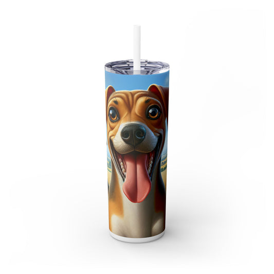 Banjara Hound Tumbler with Straw, 20oz