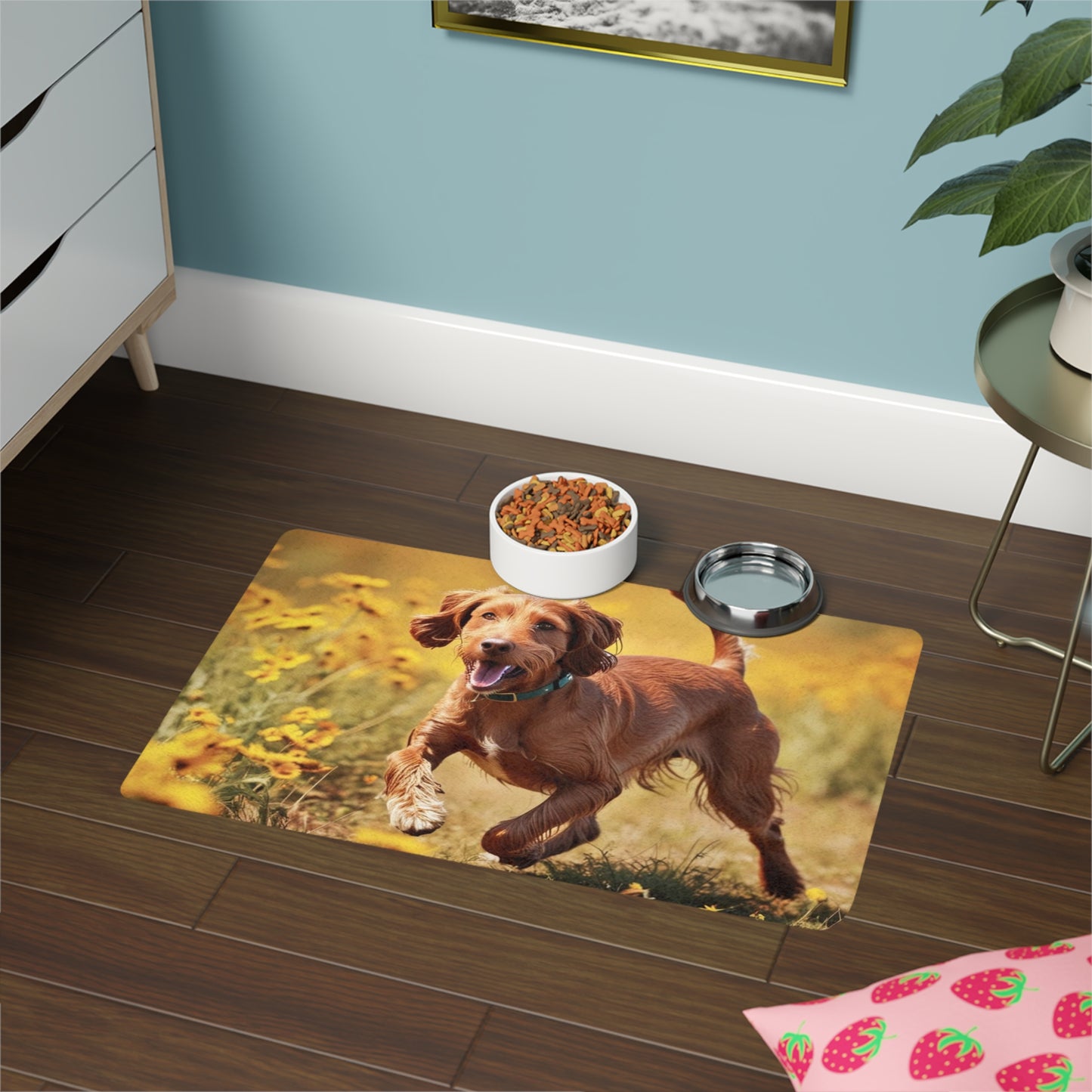 Pet Food Mat (12x18) - Hungarian Wirehaired Vizsla