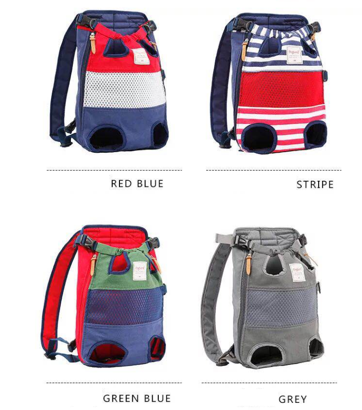 Mochila frontal para transportar perros y gatos