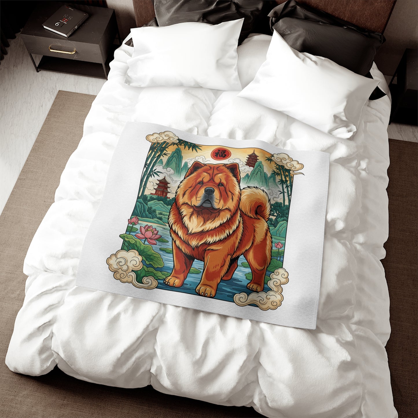 Manta de sudadera Chow Chow