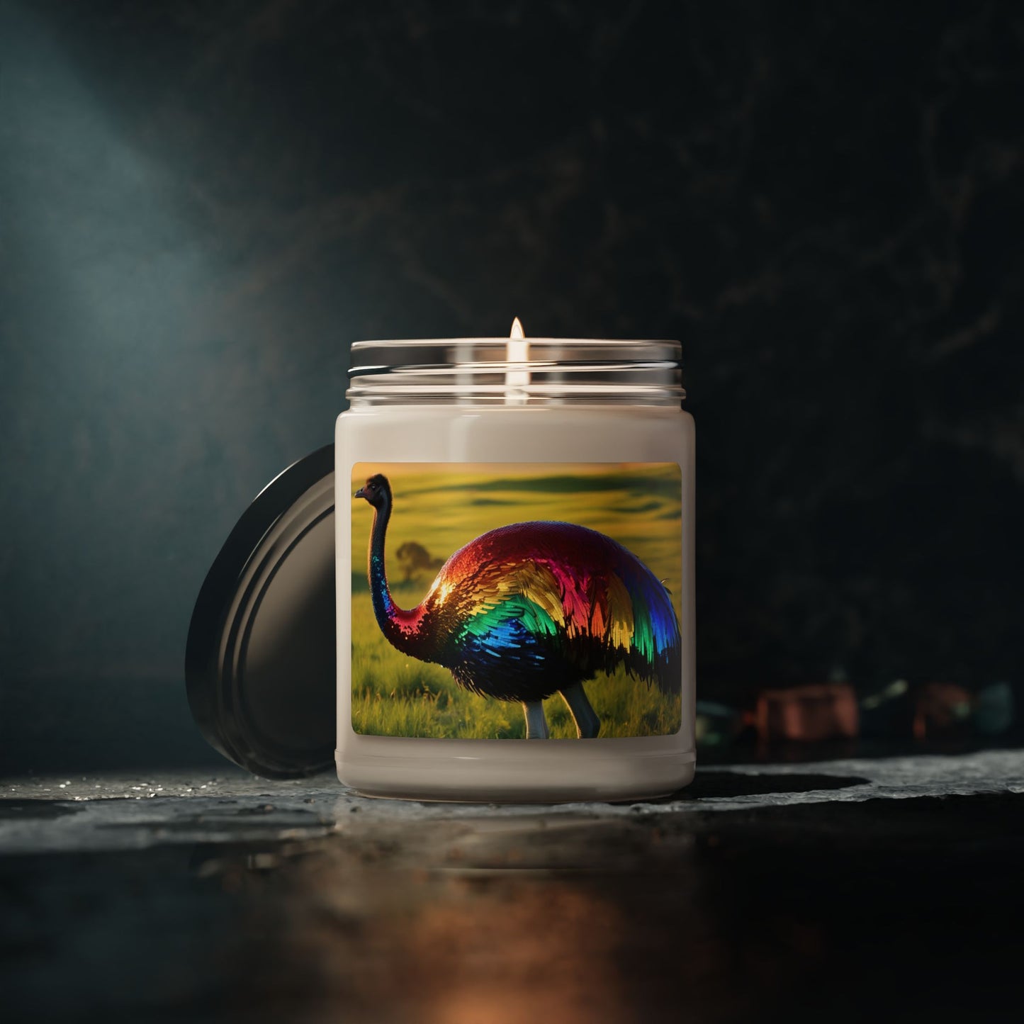 Rainbow Emu- Scented Soy Candle, 9oz