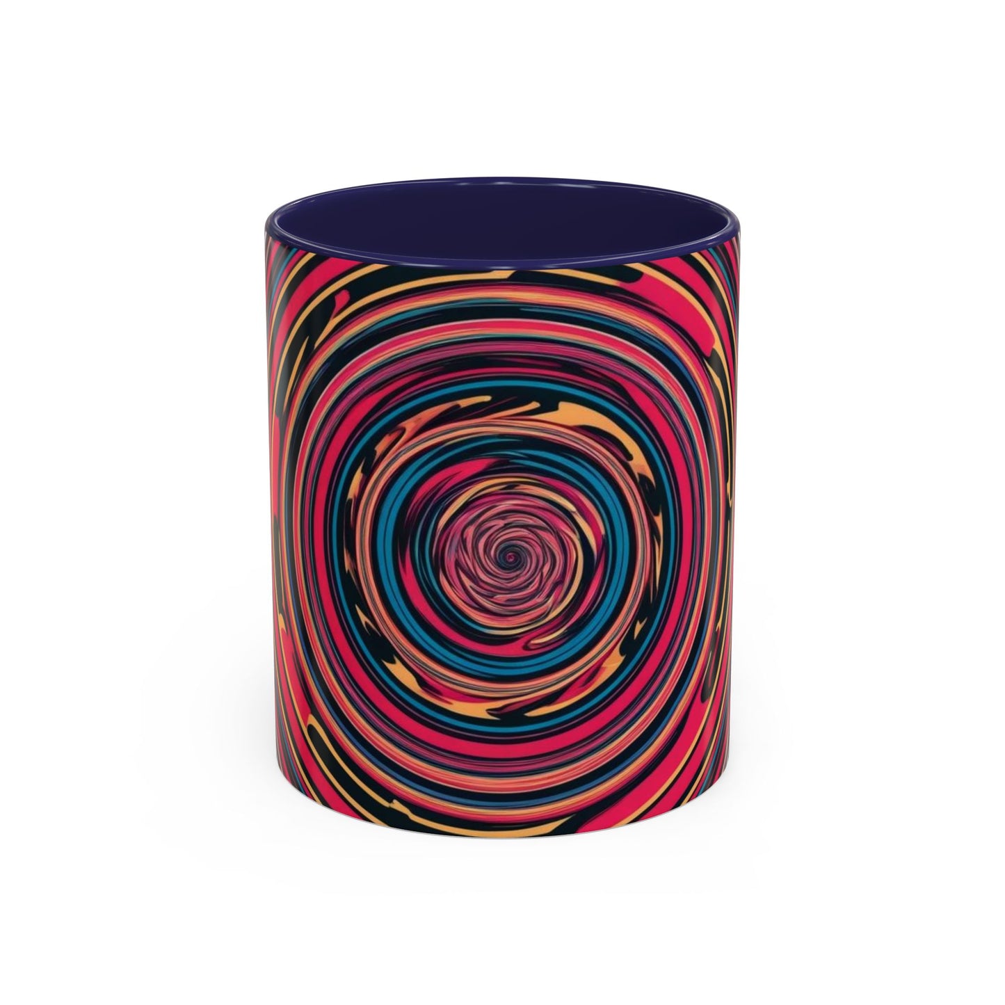 Optical Illusion Accent Mug – Ceramic Coffee Cup