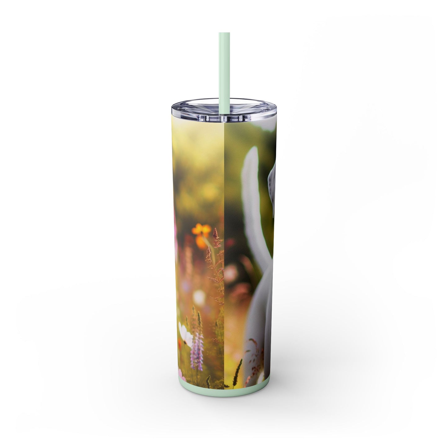 Vaso Dogo Argentino con pajita, 20 oz