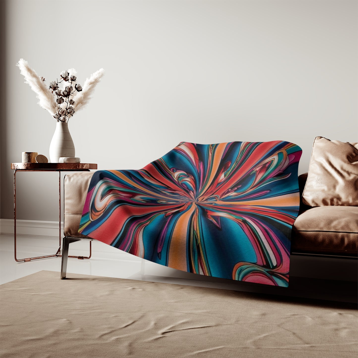 Sweat-shirt/couverture à illusion d'optique