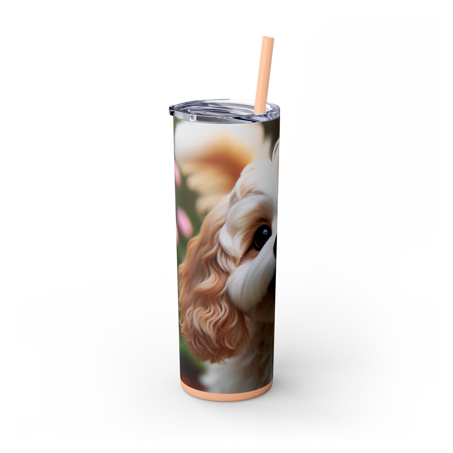 Skinny Tumbler with Straw – 20 oz Stainless Steel Cup