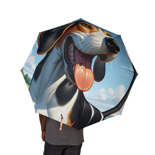 Treeing Walker Coonhound Semi-Automatic Foldable Umbrella