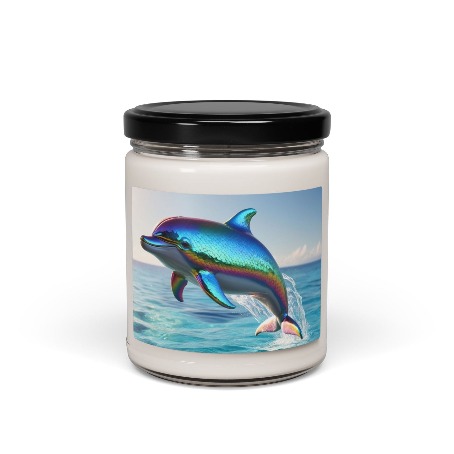 Rainbow Dolphin- Scented Soy Candle, 9oz