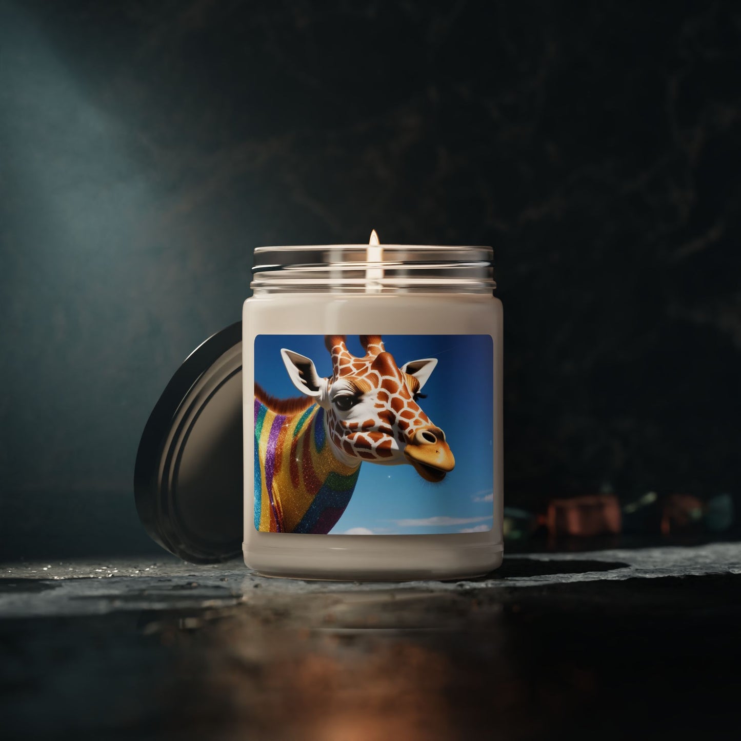 Rainbow Giraffe- Scented Soy Candle, 9oz