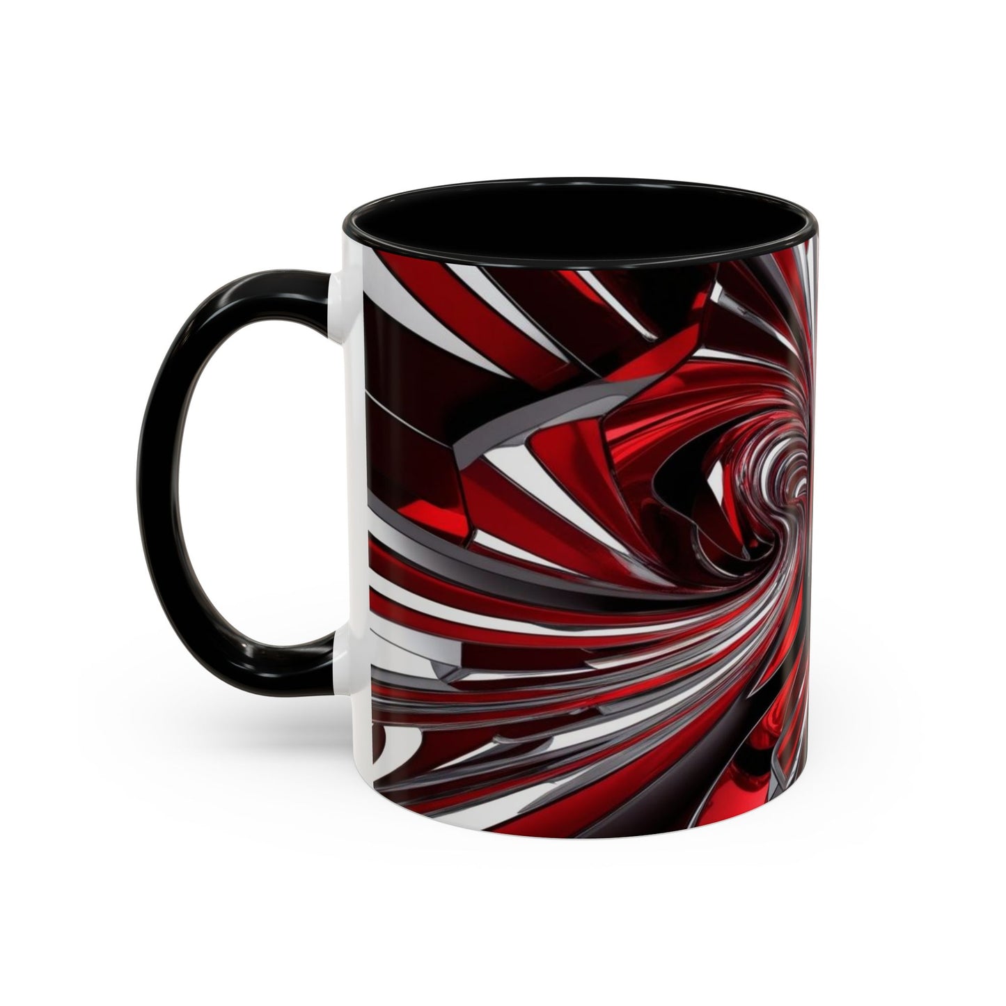 Optical Illusion Accent Mug – Ceramic Coffee Cup