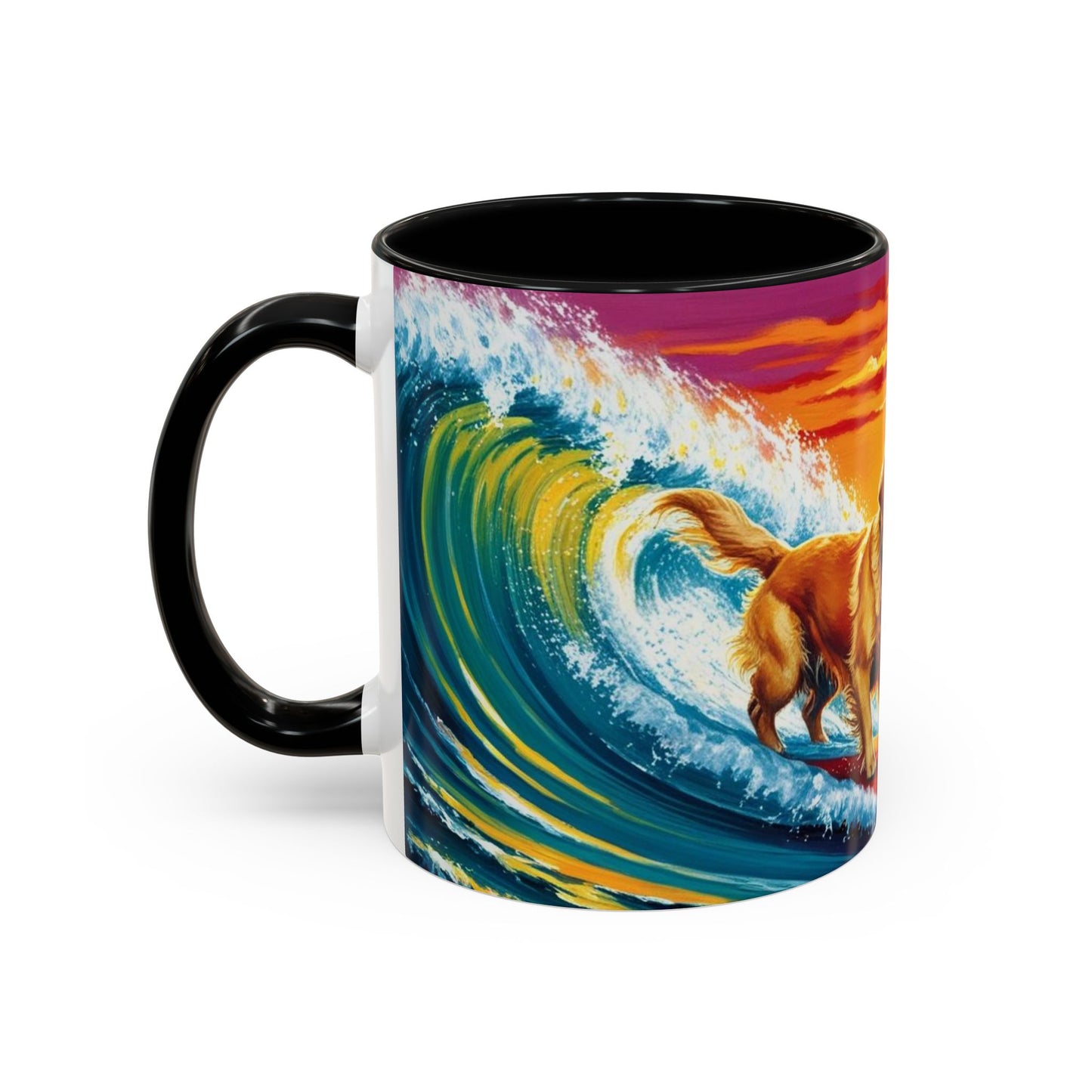 Taza de café con detalles de Surf Dogs: el regalo perfecto para los amantes de los perros
