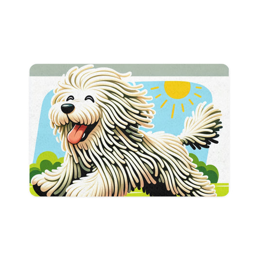 Pet Food Mat (12x18) - Komondor