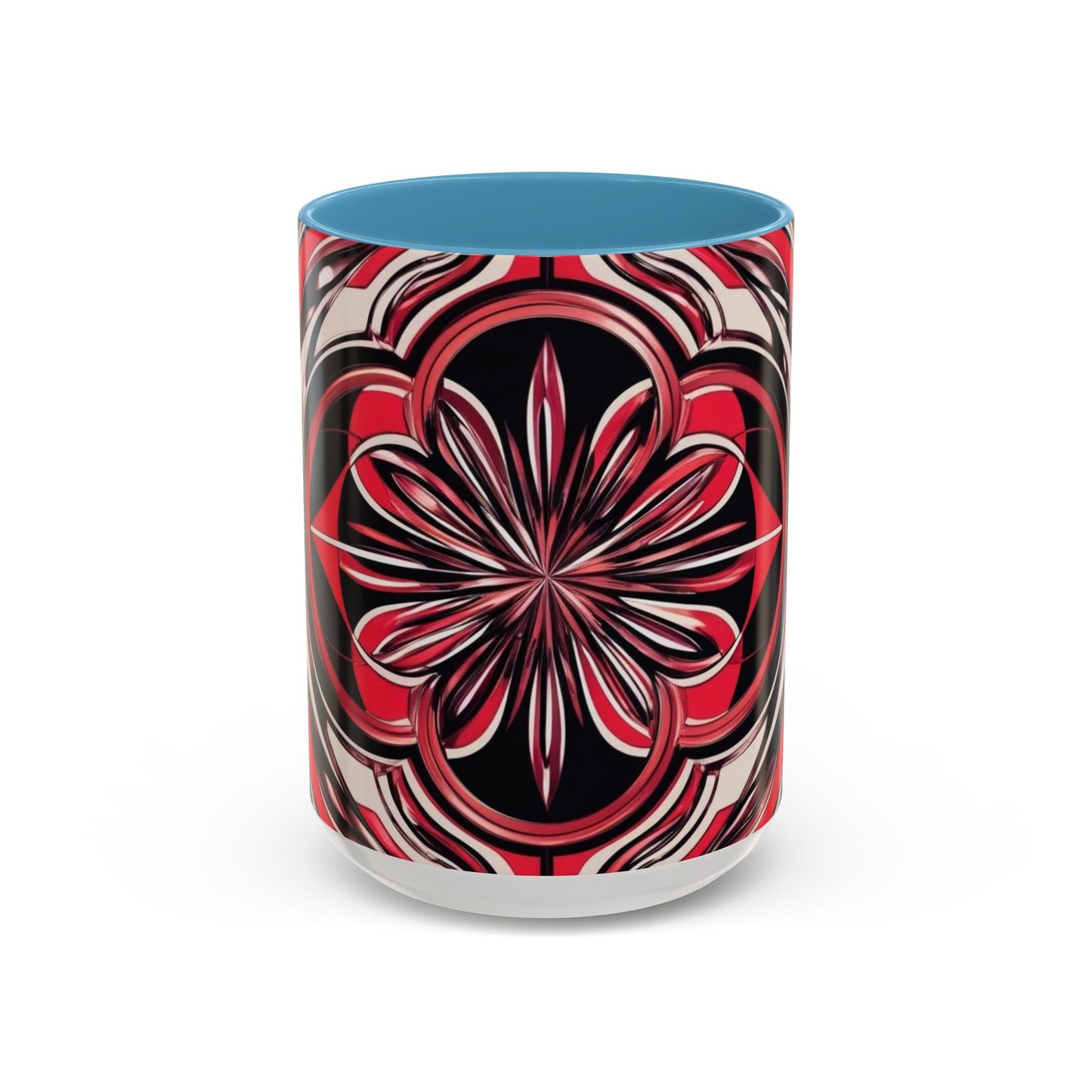 Optical Illusion Accent Mug – Ceramic Coffee Cup