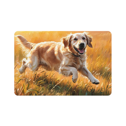 Pet Food Mat (12x18) - Flat Coated Retriever